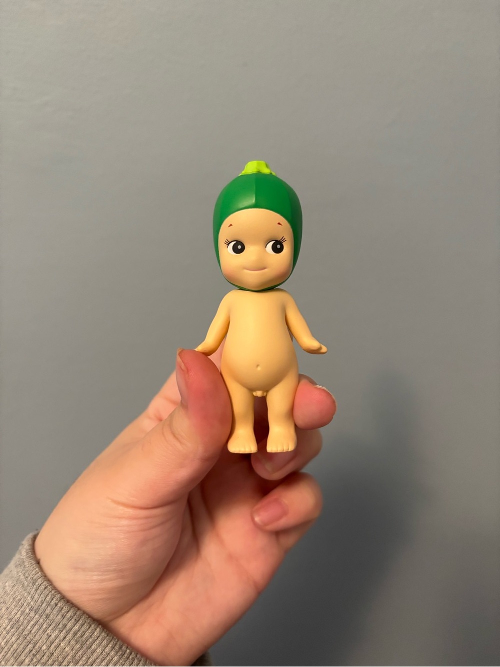 Green Miniature Baby Figurine Collectible Toy - Cute Desktop Decor